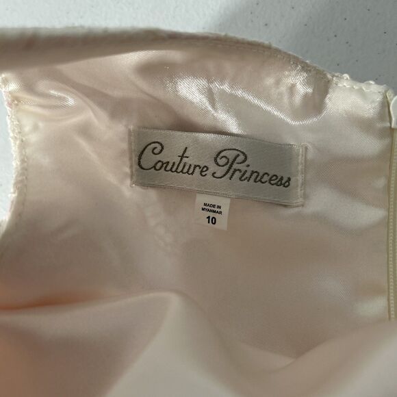 Couture Princess Dress‎ Kids 7 Tulle Tiered layered  Sleeveless Formal - Picture 3 of 6